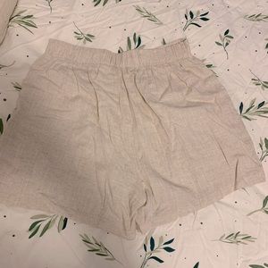 High waisted linen shirts. Size medium.